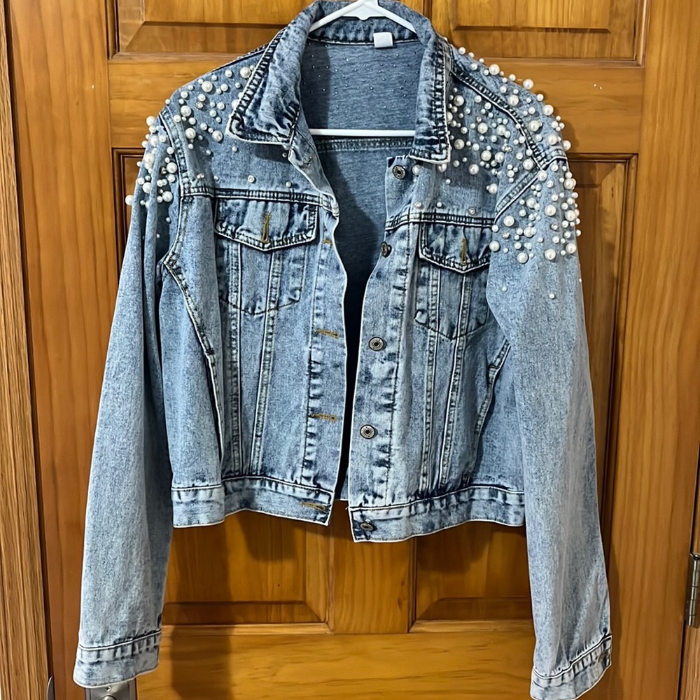 Bedazzled Jean Jacket. New with Tags